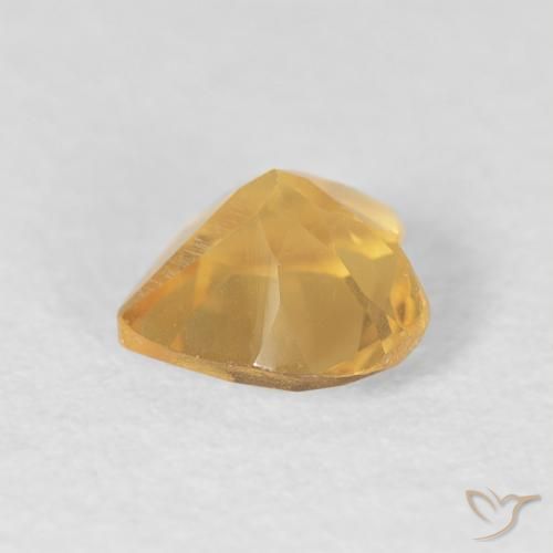 Citrino Oro natural de 0.60 ct, Corazón, VS