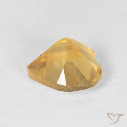 Citrino Oro natural de 0.70 ct, Corazón, VVS