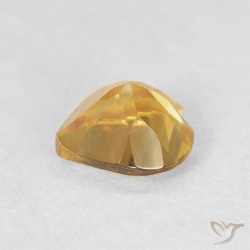 Citrino Dorado natural de 0.67 ct, Corazón, VVS-VS