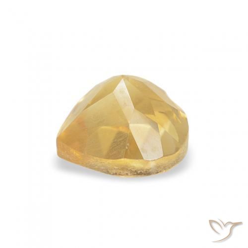 Citrino Dorado medio natural de 0.50 ct, Corazón, VS