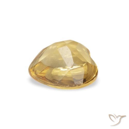 Citrino Oro natural de 0.74 ct, Corazón, Transparente