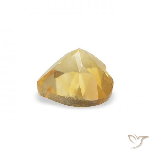Citrino Amarillo toscana natural de 0.42 ct, Corazón, VS
