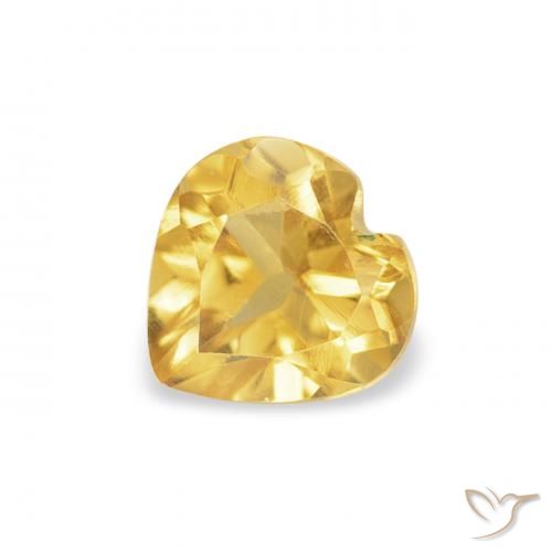 0.47ct Natural Oro Citrino, Corazón, VS