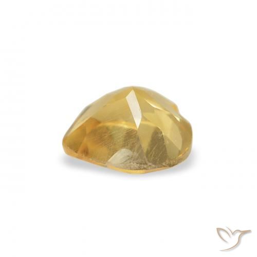 Citrino Naranja dorado natural de 0.38 ct, Corazón, VS