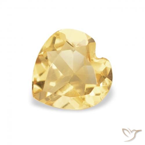 0.57ct Natural Oro Citrino, Corazón, VVS