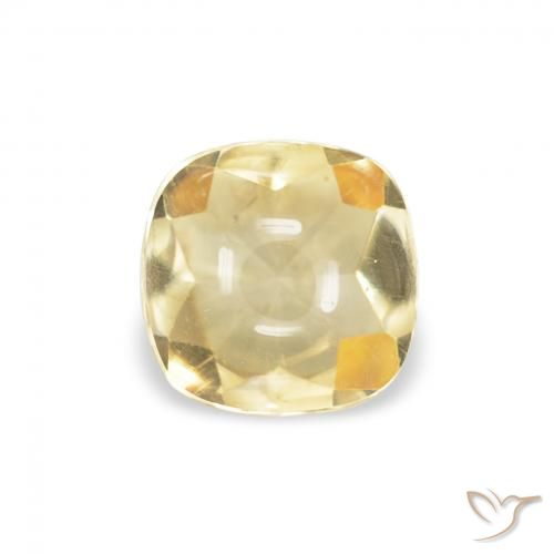 0.57ct Natural Oro Citrino, Forma Cojín, Transparente