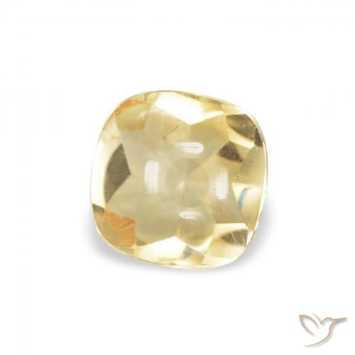 Citrino Oro natural de 0.57 ct, Forma Cojín, Transparente