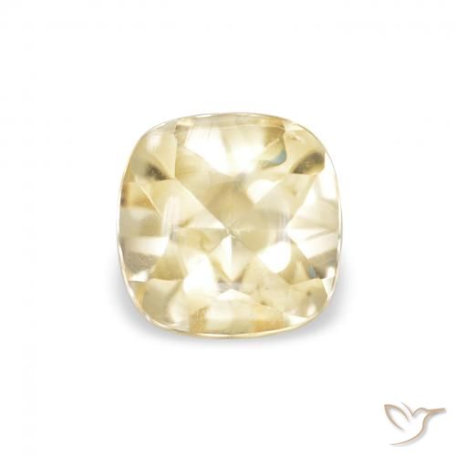 0.66ct Natural Dorado Citrino, Forma Cojín, Transparente