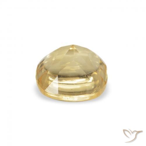 Citrino Dorado natural de 0.66 ct, Forma Cojín, Transparente