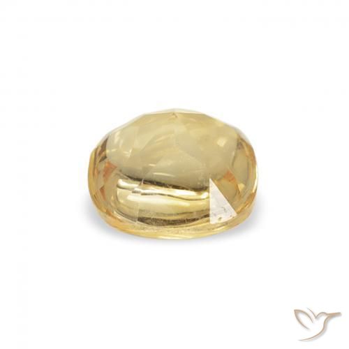 Citrino Dorado natural de 0.57 ct, Forma Cojín, Transparente