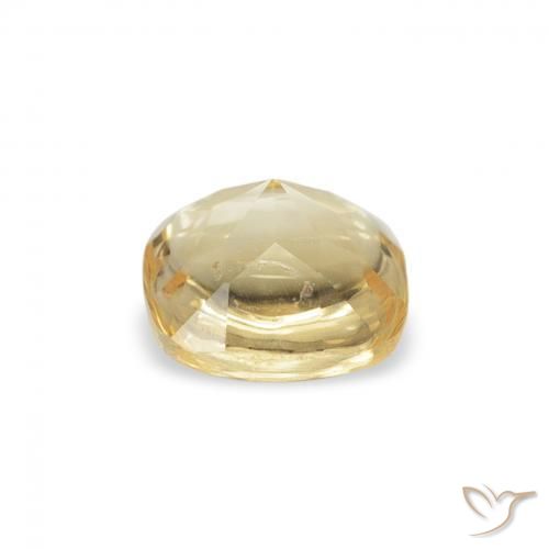 Citrino Dorado natural de 0.60 ct, Forma Cojín, Transparente
