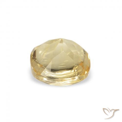 Citrino Dorado natural de 0.70 ct, Forma Cojín, Transparente