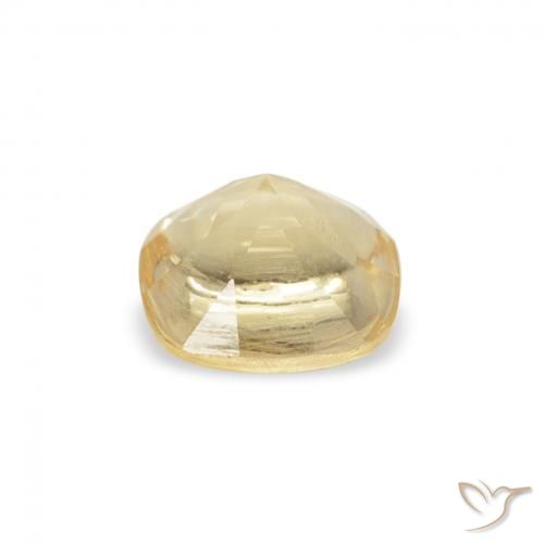 Citrino Dorado natural de 0.51 ct, Forma Cojín, Transparente