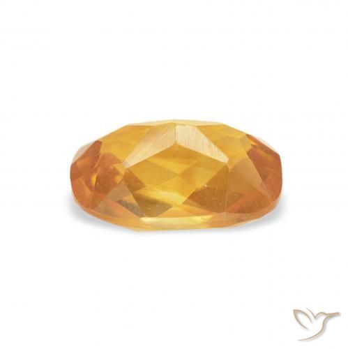 Citrino Naranja medio natural de 1.18 ct, Forma Cojín, VS