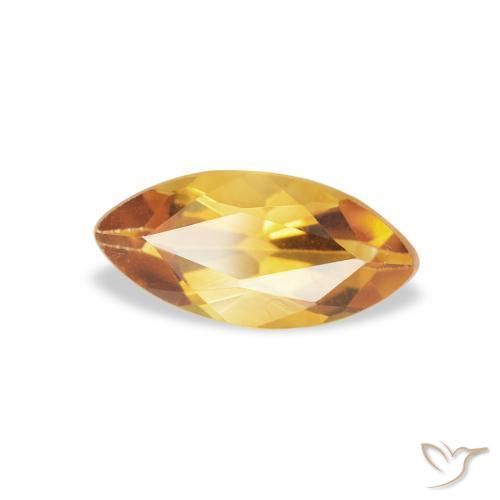 Citrino Medium Light-Golden natural de 0.43 ct, Marquesa, VS