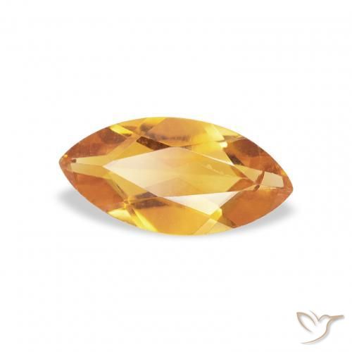 Citrino Medium Light-Golden natural de 0.45 ct, Marquesa, VS