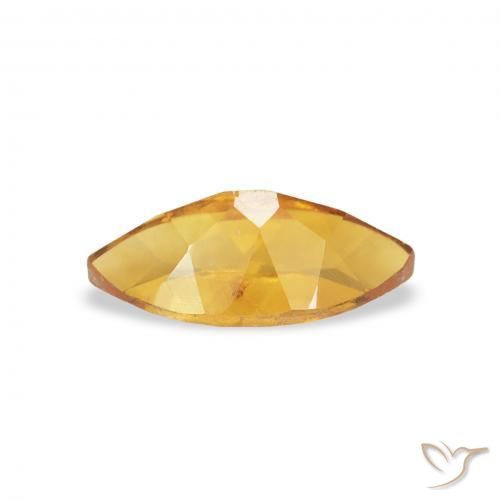 Citrino Naranja dorado natural de 0.57 ct, Marquesa, VS