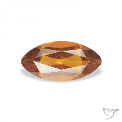 0.50ct Natural Naranja medio Citrino, Marquesa, VS