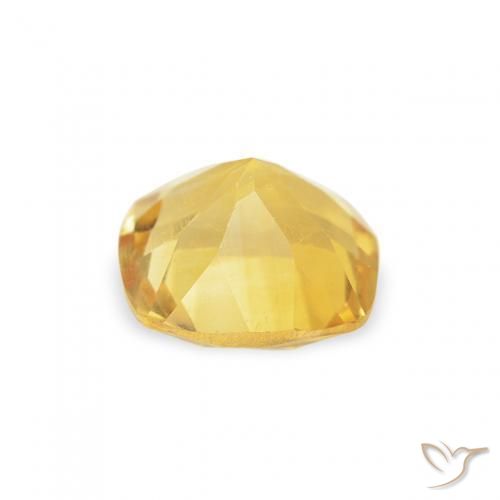 Citrino Dorado claro natural de 0.47 ct, Forma Cojín, VS