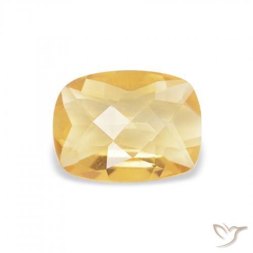 Citrino Oro natural de 0.93 ct, Forma Cojín, VVS