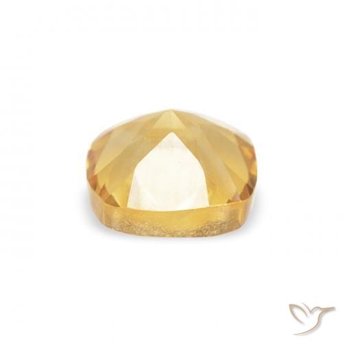 Citrino Dorado natural de 0.51 ct, Forma Cojín, VVS