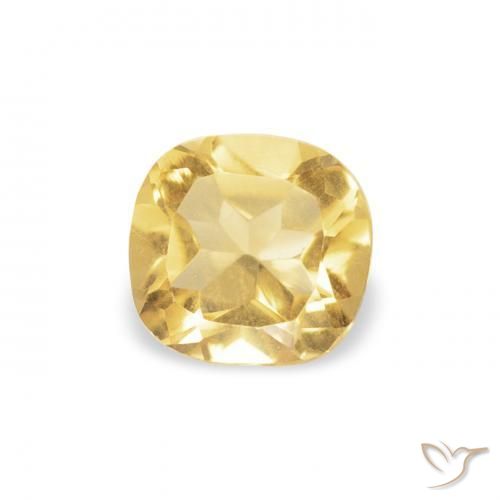 Citrino Oro natural de 0.37 ct, Forma Cojín, VVS