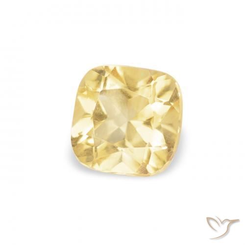 Citrino Amarillo toscana natural de 0.40 ct, Forma Cojín, VVS