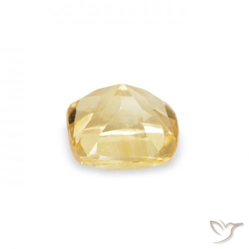 Citrino Amarillo toscana natural de 0.40 ct, Forma Cojín, VVS