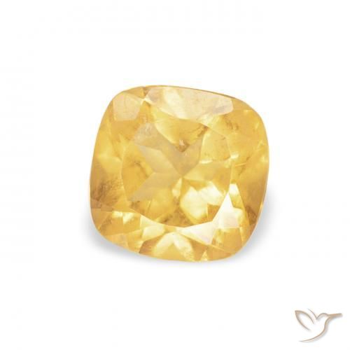 Citrino Oro natural de 0.48 ct, Forma Cojín, VVS