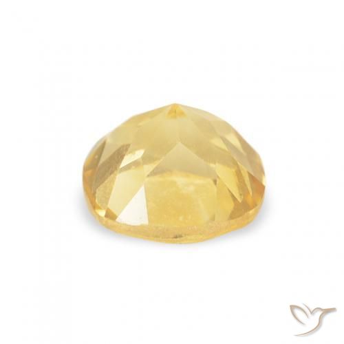 Citrino Amarillo claro natural de 0.55 ct, Forma Cojín, VVS