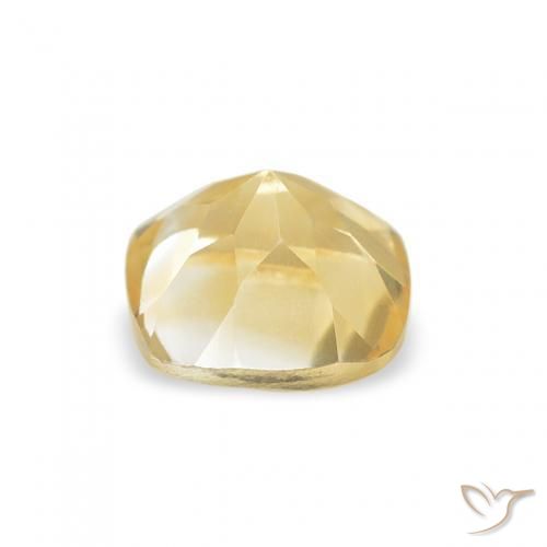 Citrino Dorado natural de 0.51 ct, Forma Cojín, VVS