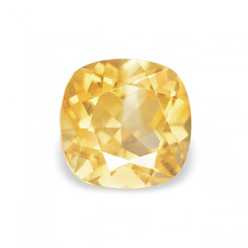 Citrino Naranja dorado natural de 0.58 ct, Forma Cojín, VVS