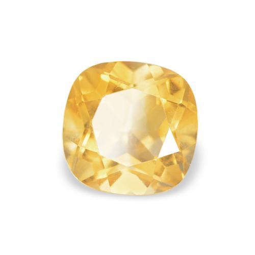 Citrino Naranja dorado natural de 0.58 ct, Forma Cojín, VVS
