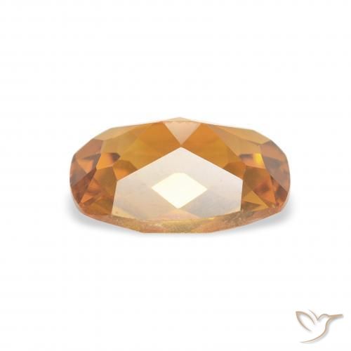 Citrino Naranja oscuro natural de 1.16 ct, Forma Cojín, VVS