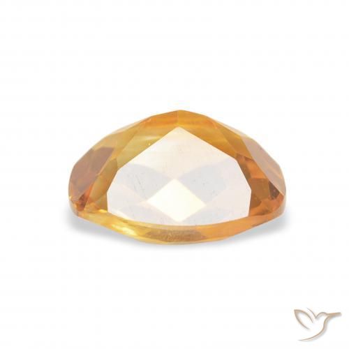 Citrino Dorado naranja natural de 1.35 ct, Forma Cojín, VVS