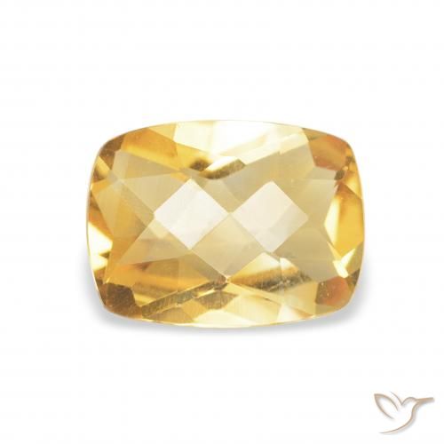 1.20ct Natural Oro Citrino, Forma Cojín, VVS