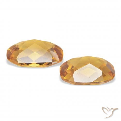 Gemas de Citrino Medium Light-Golden natural de 2.00 ct, Forma Cojín, VVS-VS