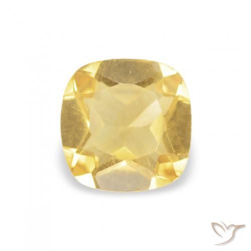 0.39ct Natural Dorado Citrino, Forma Cojín, VS