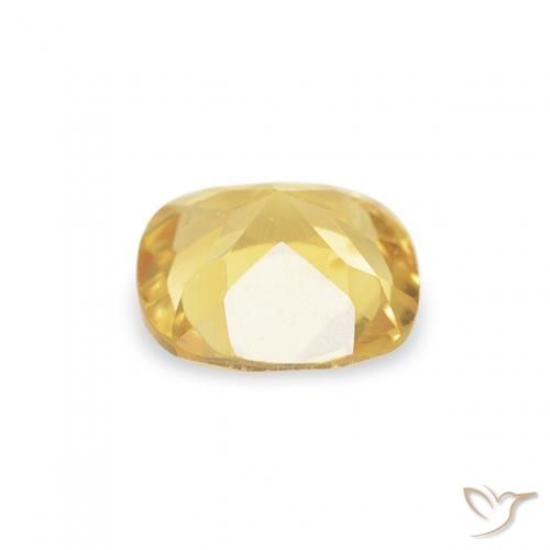 Citrino Dorado natural de 0.39 ct, Forma Cojín, VS