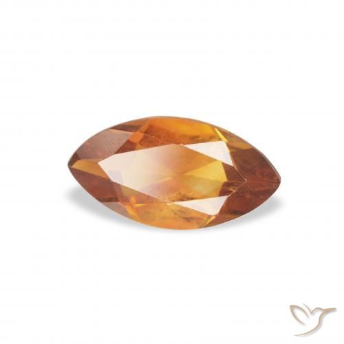 Citrino Marrón naranja natural de 0.49 ct, Marquesa, VVS