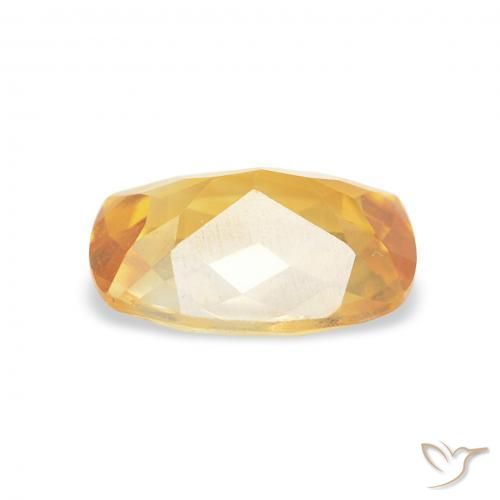 Citrino Medium Light-Golden natural de 1.07 ct, Forma Cojín, VVS-VS