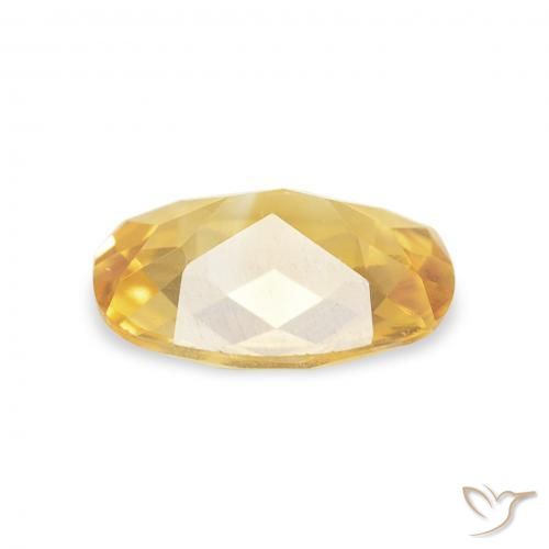 Citrino Dorado natural de 1.04 ct, Forma Cojín, VVS-VS