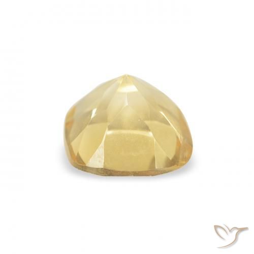 Citrino Dorado claro natural de 0.53 ct, Forma Cojín, VVS-VS