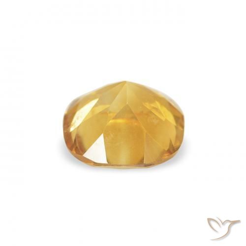 Citrino Dorado natural de 0.44 ct, Forma Cojín, VVS-VS