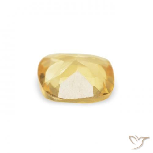 Citrino Amarillo claro natural de 0.42 ct, Forma Cojín, VVS-VS