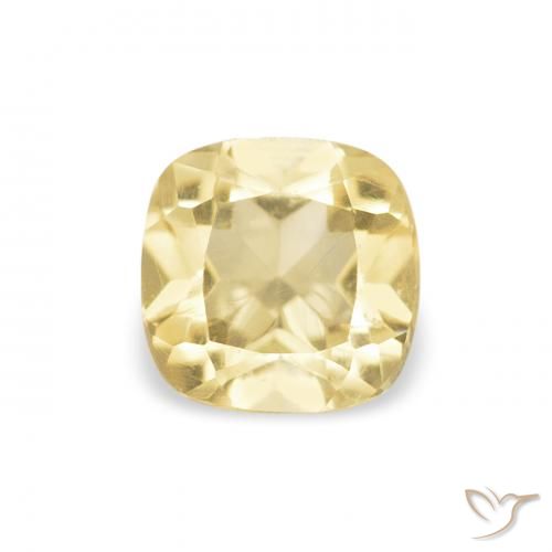 0.50ct Natural Dorado Citrino, Forma Cojín, VVS-VS