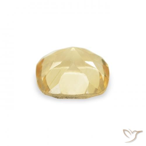 Citrino Dorado natural de 0.50 ct, Forma Cojín, VVS-VS