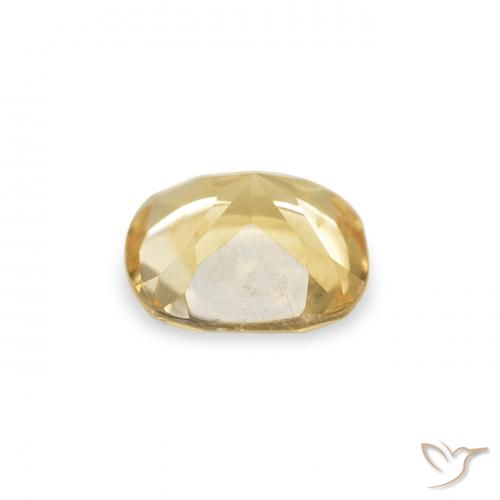Citrino Amarillo claro natural de 0.41 ct, Forma Cojín, VVS-VS
