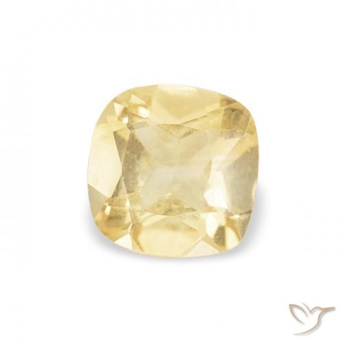 Citrino Dorado natural de 0.37 ct, Forma Cojín, VVS-VS