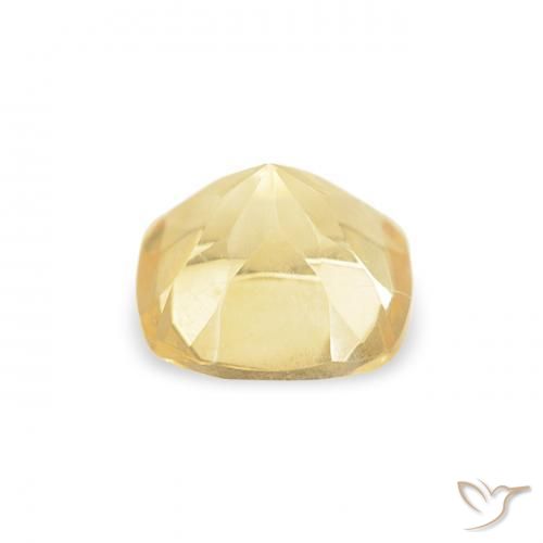 Citrino Amarillo claro natural de 0.55 ct, Forma Cojín, VVS-VS